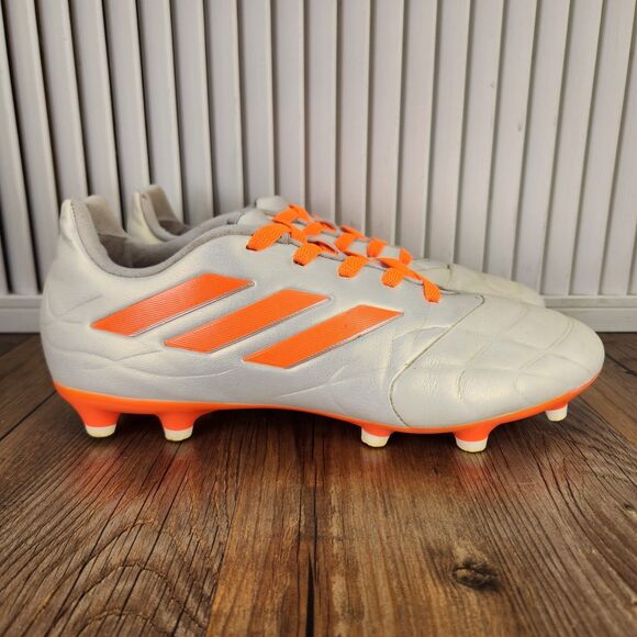 Adidas Copa Pure.3 Firm Ground Mens Sz 8.5 Off White Orange Soccer Cleats HQ8941 - Picture 1 of 9